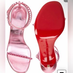 christian louboutin pink heels. NEVER WORN